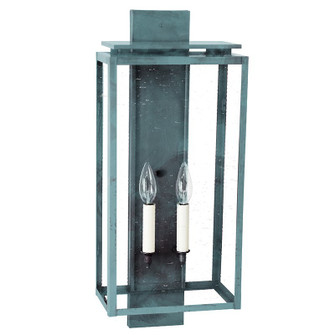 Downtown Two Light Wall Lantern in Verdi Gris (196|11651VGLT2CSG)