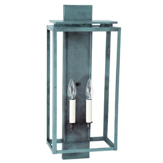 Downtown Two Light Wall Lantern in Verdi Gris (196|11651VGLT2CLR)