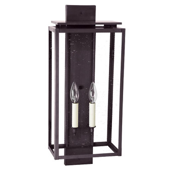 Downtown Two Light Wall Lantern in Dark Brass (196|11651DBLT2CSG)