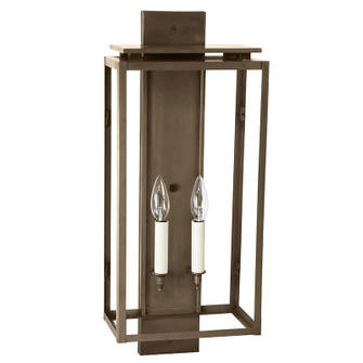 Downtown Two Light Wall Lantern in Dark Antique Brass (196|11651DABLT2CLR)