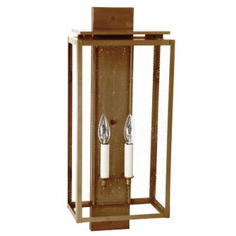 Downtown Two Light Wall Lantern in Antique Brass (196|11651ABLT2SMG)