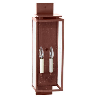 Downtown Two Light Wall Lantern in Antique Copper (196|11641ACLT2CSG)