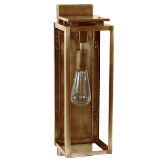 Downtown One Light Wall Lantern in Antique Brass (196|11631ABMEDCSG)