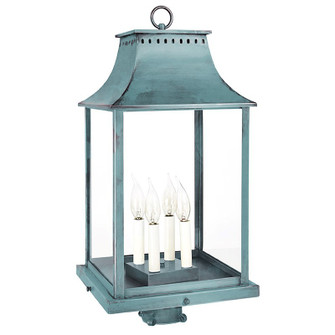 Rockland Four Light Post Mount in Verdi Gris (196|11333VGLT4CLR)