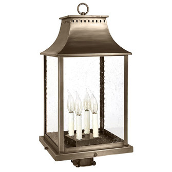 Rockland Four Light Post Mount in Dark Antique Brass (196|11333DABLT4SMG)