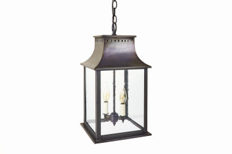 Rockland Two Light Hanging Lantern in Dark Brass (196|11322DBLT2CSG)