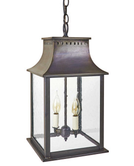 Rockland Two Light Hanging Lantern in Dark Brass (196|11322DBLT2CSG)