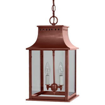 Rockland Two Light Hanging Lantern in Antique Copper (196|11322ACLT2CLR)