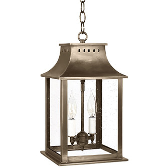 Rockland Two Light Hanging Lantern in Dark Antique Brass (196|11312DABLT2CSG)
