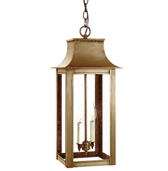 Coplin Two Light Hanging Lantern in Antique Brass (196|11232ABLT2SMG)