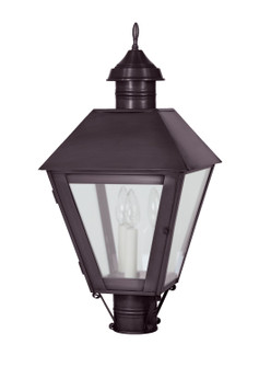 Boston Three Light Post Mount in Dark Brass (196|1113DBLT3FST)
