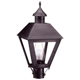 Boston One Light Post Mount in Dark Brass (196|1113DBCIMCLR)