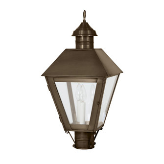 Boston Three Light Post Mount in Dark Antique Brass (196|1113DABLT3FST)
