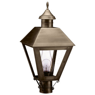 Boston One Light Post Mount in Dark Antique Brass (196|1113DABCIMCSG)