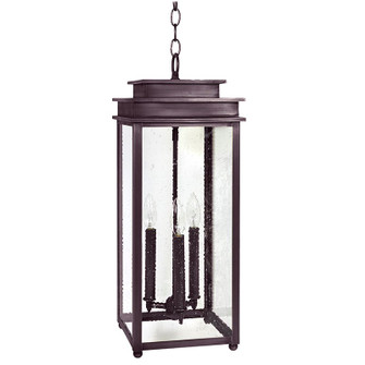 Ellis Three Light Hanging Lantern in Dark Brass (196|10742DBLT3SMG)