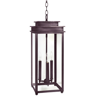 Ellis Three Light Hanging Lantern in Dark Brass (196|10742DBLT3CLR)