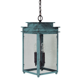 Ellis Three Light Hanging Lantern in Verdi Gris (196|10722VGLT3CSG)