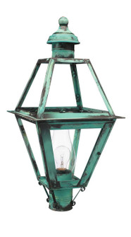Boston One Light Post Mount in Verdi Gris (196|1063VGCIMCLR)