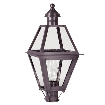 Boston One Light Post Mount in Dark Brass (196|1063DBCIMSMG)