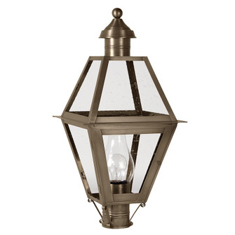 Boston One Light Post Mount in Dark Antique Brass (196|1063DABCIMCSG)