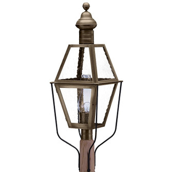 Boston One Light Post Mount in Dark Antique Brass (196|1043DABCIMSMG)