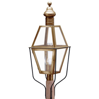 Boston One Light Post Mount in Antique Brass (196|1043ABCIMFST)