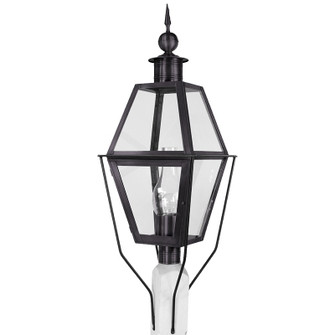 Boston One Light Post Mount in Dark Brass (196|1033DBCIMCLR)