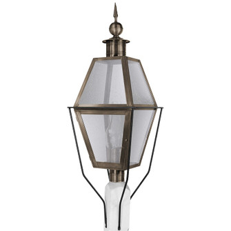 Boston One Light Post Mount in Dark Antique Brass (196|1033DABCIMSMG)