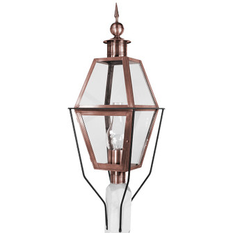 Boston One Light Post Mount in Antique Copper (196|1033ACCIMCLR)