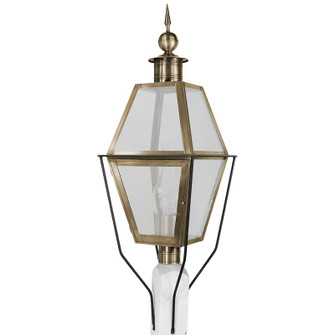 Boston One Light Post Mount in Antique Brass (196|1033ABCIMFST)
