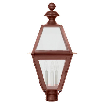 Boston Three Light Post Mount in Antique Copper (196|1023ACLT3FST)