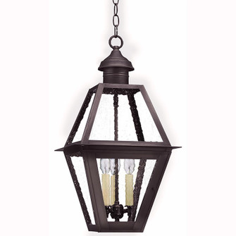 Boston Three Light Hanging Lantern in Dark Brass (196|1012DBLT3SMG)