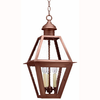 Boston Three Light Hanging Lantern in Antique Copper (196|1012ACLT3SMG)