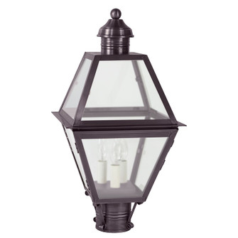 Boston Three Light Post Mount in Dark Brass (196|1003DBLT3FST)