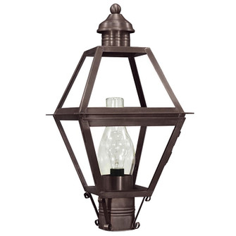 Boston One Light Post Mount in Dark Brass (196|1003DBCIMCLR)