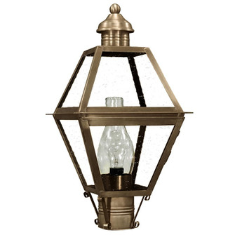 Boston One Light Post Mount in Dark Antique Brass (196|1003DABCIMCSG)