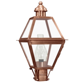 Boston One Light Post Mount in Antique Copper (196|1003ACCIMFST)