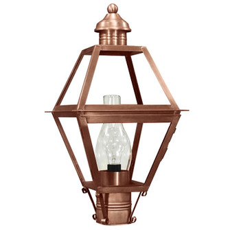 Boston One Light Post Mount in Antique Copper (196|1003ACCIMCLR)