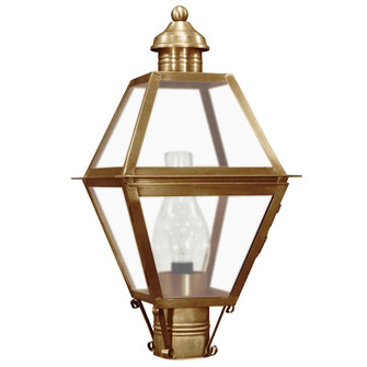 Boston One Light Post Mount in Antique Brass (196|1003ABCIMFST)