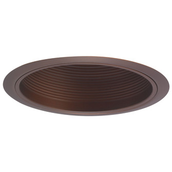 Rec Inc 6'' Trim 6'' Stepped Baffle W/ Plastic Ring in Bronze (167|NTM41BZ)