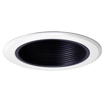 Rec Inc 5'' Trim 5'' Stepped Baffle W/ Metal Ring & Bracket in Black (167|NT5010B)