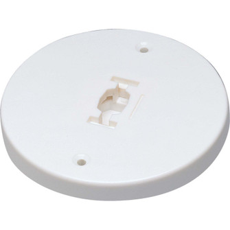 Track Syst & Comp-1 Cir Monopoint Canopy For Line Voltage Track Head in White (167|NT366W)