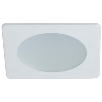 Rec Inc 4'' Square Trim 4'' Frost Flat Lens,Sq Trim in White (167|NS4926W)