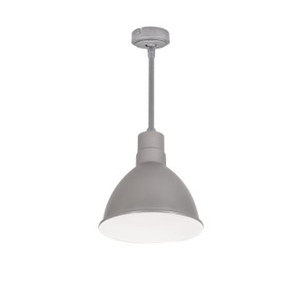 LED Rlm Stem Mounted LED Shade in Gun Metal Outer / White Inner (167|NRLM8ST1840GMWLE412)