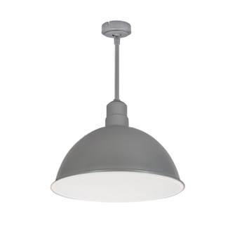 LED Rlm Stem Mounted LED Shade in Gun Metal Outer / White Inner (167|NRLM16ST3835GMWLE448)