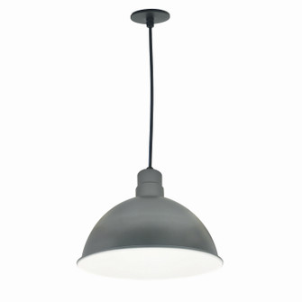 LED Rlm 16'' Rlm Shade in Gun Metal Outer / White Inner (167|NRLM16C3835GMWLE4)