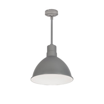 LED Rlm Stem Mounted LED Shade in Gun Metal Outer / White Inner (167|NRLM10ST2040GMWLE472)