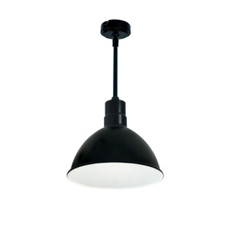 LED Rlm Stem Mounted LED Shade in Black Outer / White Inner (167|NRLM10ST2040BWLE472)
