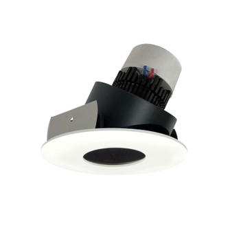 LED Pearl Adjustable Trim in Black Pinhole / Matte Powder White (167|NPR4RPHACDXBMPW)