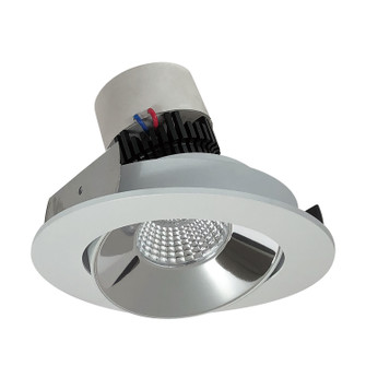 LED Pearl Adjustable Trim in Specular Clear Reflector / Matte Powder White Flange (167|NPR4RCCDXCMPW)